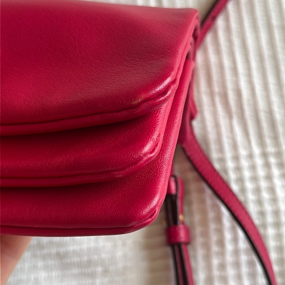 Celine trio large fushia dark pink shoulder bag - Picture 12 of 16